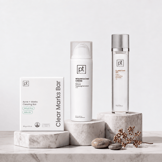 Perfec-Tone kit with Clear Marks Bar, Clarifying Gel and Resurfacing Crème